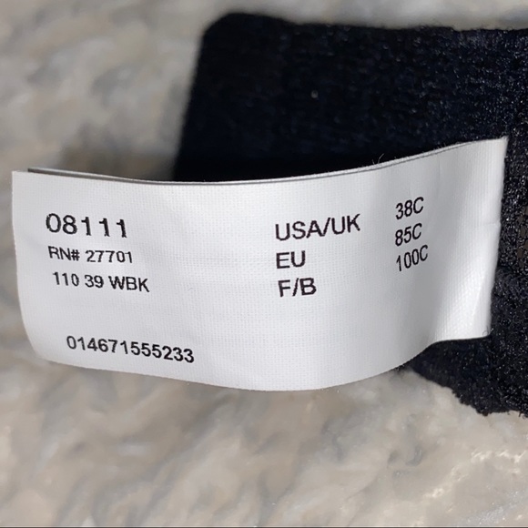 Black Satin & Lace Bra 38C - Picture 15 of 16